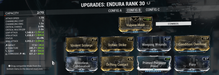 Endura Corrosive Build